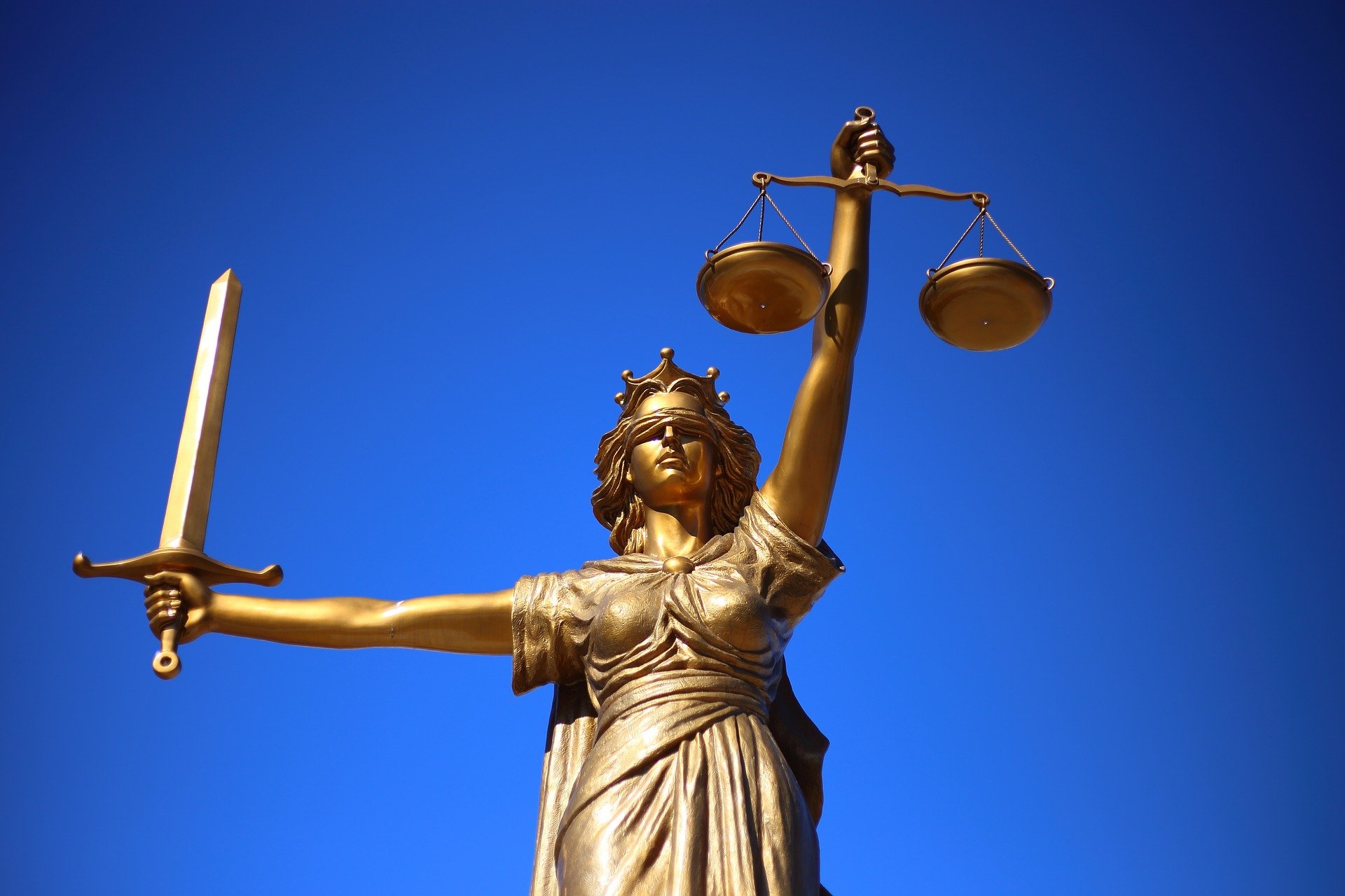 Lady justice holding scale and sword
