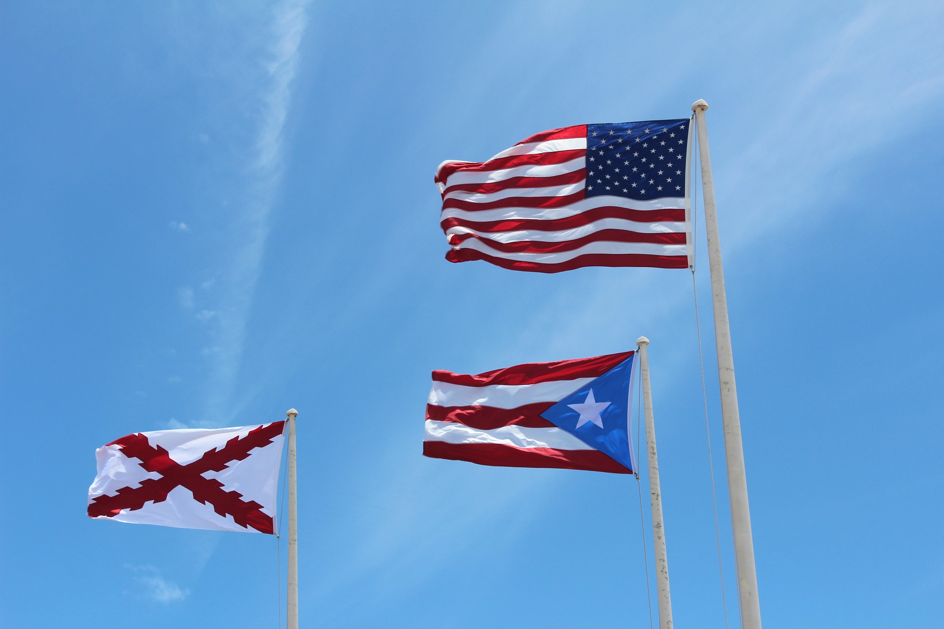 Puerto Rican and United States flag